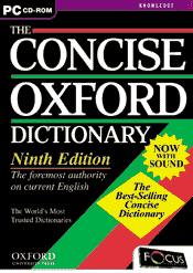 The Concise Oxford Dictionary  Ninth Edition